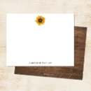 Search for sunflower note cards Rustic