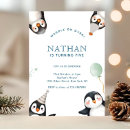 Search for penguin birthday invitations Winter wonderland birthday