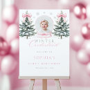 Search for winter onederland signs Pink bow
