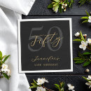 Search for black and gold napkins Typography