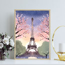 Search for eiffel tower posters Watercolor