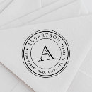 Search for monogram address stamps Rustic