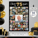 Search for 75th birthday posters Cheers to 75 years