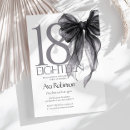 Search for black and white 18th birthday invitations 18 years