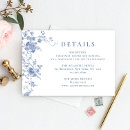 Search for floral wedding enclosure cards Toile de jouy