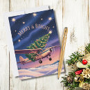 Search for travel christmas cards Airplane