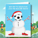 Search for soccer christmas cards Snowman