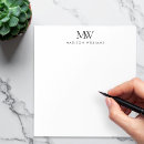 Search for monogram notepads Elegant