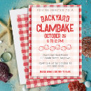 Search for clambake invitations Gingham