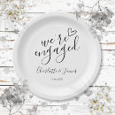 Search for black and white paper plates We're engaged