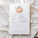 Search for baby shower printed games Pumpkin
