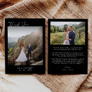 Search for two sided thank you cards Black