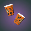 Search for halloween paper cups Orange and black