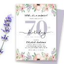 Search for womens 70th birthday invitations For her