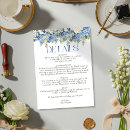 Search for floral wedding enclosure cards Blue and white