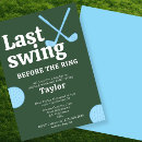 Search for golf bachelor party invitations Groom