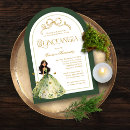 Search for enchanted forest quinceanera invitations Green