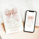 Search for floral baptism invitations Pink