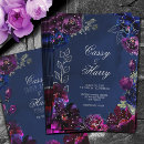 Search for purple and blue wedding invitations Navy