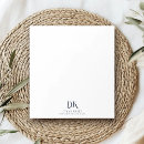 Search for monogram notepads Minimalist