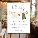 Search for gender reveal welcome signs Baby shower welcome