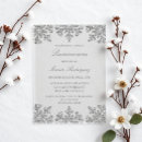 Search for snowflake quinceanera invitations Silver
