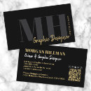 Search for gold text business cards For her