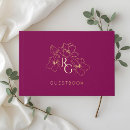 Search for monogram wedding guest books Foil