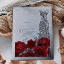 Search for silver border invitations Red