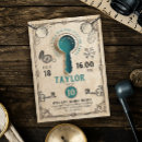 Search for treasure hunt birthday invitations Adventure