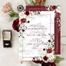 Search for burgundy blush floral wedding invitations Modern
