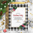 Search for buffalo plaid christmas invitations Rustic country christmas