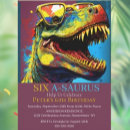Search for roar birthday invitations T rex