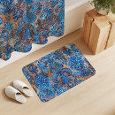 Search for blue and orange bath mats Floral
