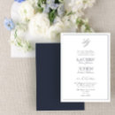 Search for navy blue wedding invitations Traditional