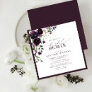 Search for purple bridal shower invitations Watercolor