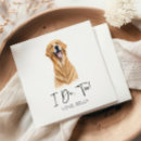 Search for golden retriever napkins Dog portrait