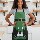 Search for holiday aprons Santa claus