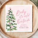 Search for pink baby shower napkins Baby its cold outside