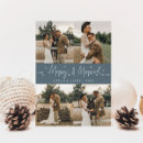 Search for photo holiday wedding announcement cards Merry and married