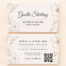 Search for microblading business cards Qr code