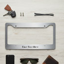 Search for metal license plate frames Silver
