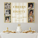 Search for 80th birthday banners Cheers to 80 years