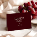 Search for burgundy place cards Minimalist