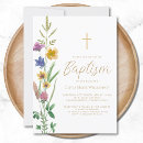Search for boho baptism invitations Watercolor flowers