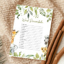Search for jungle baby shower games Greenery