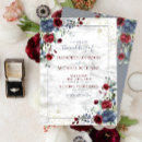 Search for dusty blue and burgundy wedding invitations For her