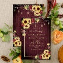 Search for rustic burgundy wedding invitations Floral
