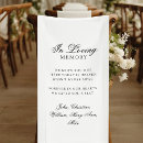 Search for in loving memory wedding signs Memorial