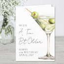 Search for funny martini birthday cards For her